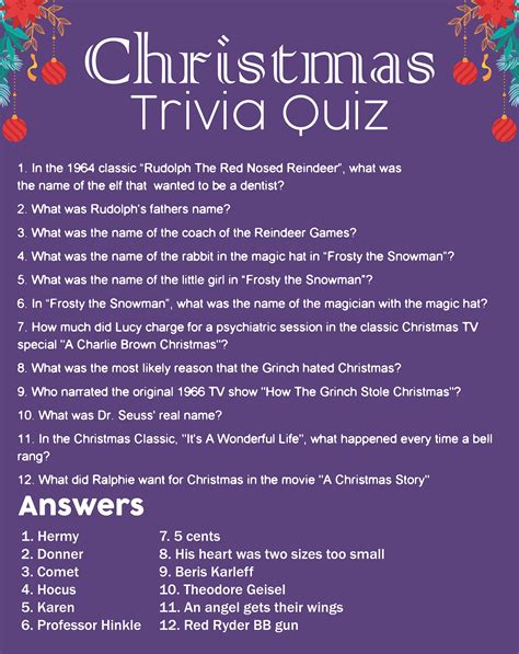 13 Best Printable Christmas Trivia And Answers PDF for Free at Printablee