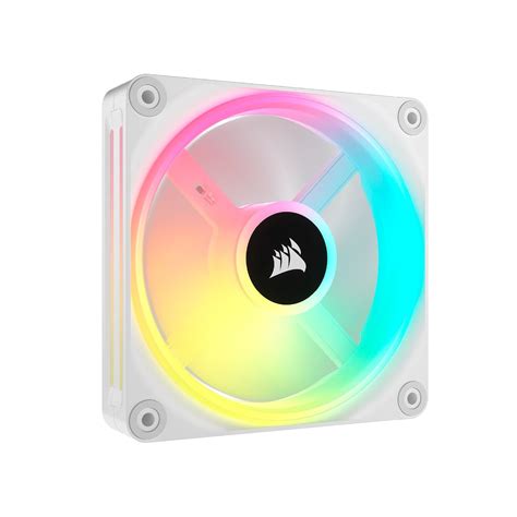 CORSAIR QX RGB Series, iCUE Link QX120 RGB White, 120mm Magnetic Dome ...