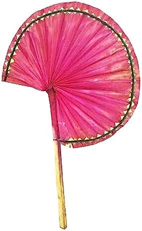 Buy Amar Charulata Handmade Crafting Traditional Palm Leaf Hand Fan ...