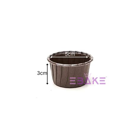Imported Rolled Rim Muffin Cup / Cupcake Liners - Brown (Set of 50 pie ...