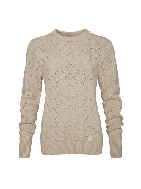 Eden Wool Pullover Women Beige - Chevalier