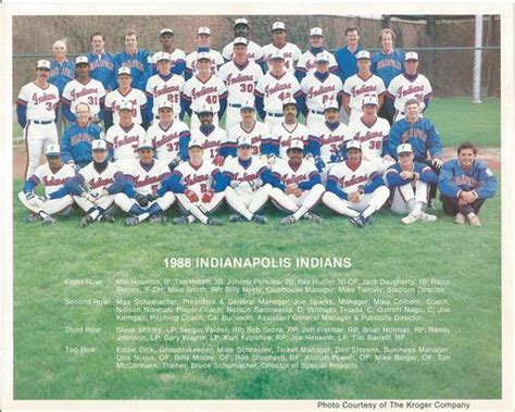 1988 Indianapolis Indians Team Photo Baseball - Gallery | Trading Card ...