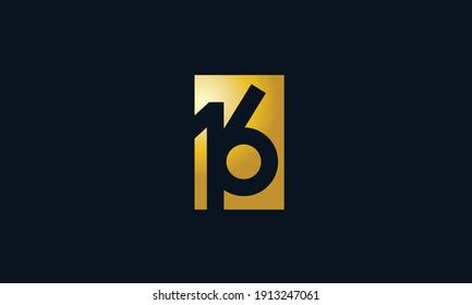 Unique Modern Number 16 Logo Stock Vector (Royalty Free) 1913247061 ...