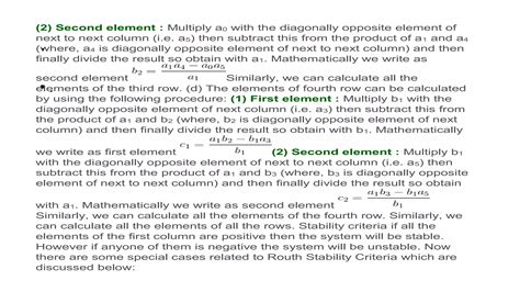 Routh hurwitz stability criterion | PPTX