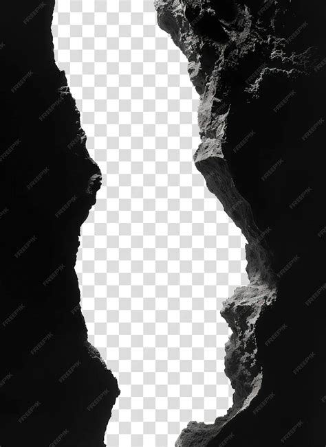 Wall crack isolated on transparent background png | Premium AI ...