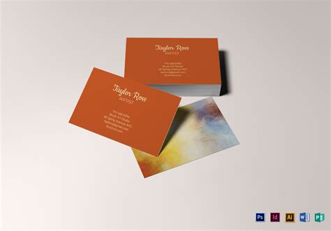 Artist Business Card Design 的图像结果