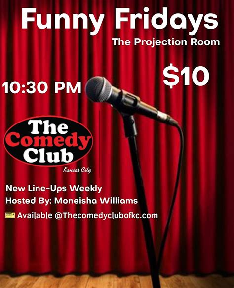 Funny Fridays, The Comedy Club of Kansas City, April 7 to December 30 ...