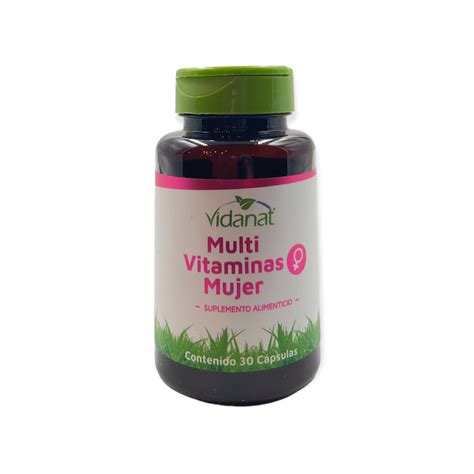 Multivitaminas mujer Vidanat 30 cápsulas de 500 mg – Jung Real Food
