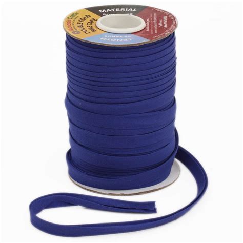 blue double fold 1 meter bias tape half inch wide - modes4u
