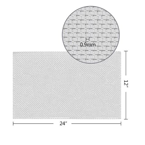 Buy TIMESETL 304 Stainless Steel Woven Wire Mesh Screen, Air Vent Mesh ...