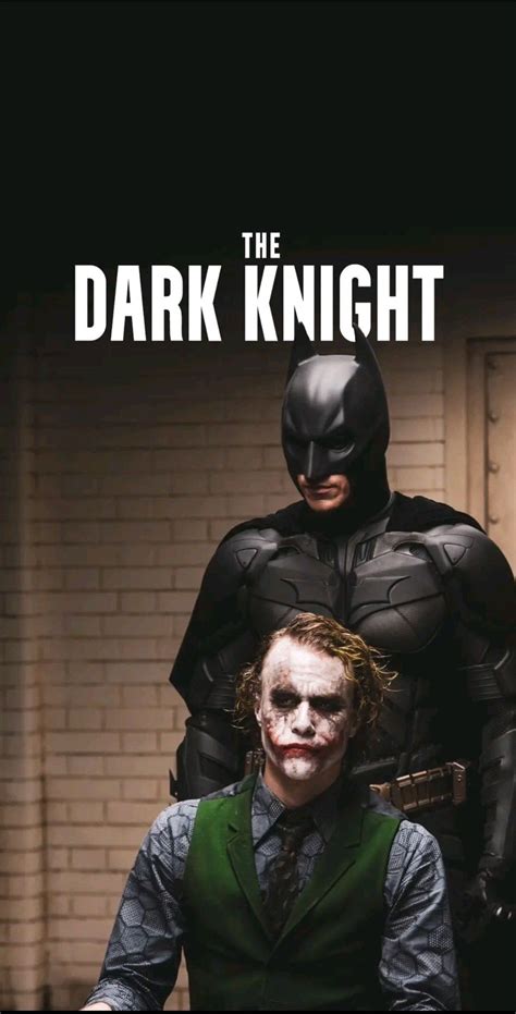 the dark knight movie poster with batman and joker