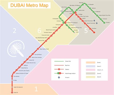 Dubai Metro Map | Land Transport Guru