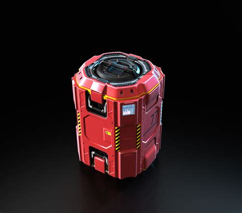 3D Concept sci fi box 2 3D model | CGTrader