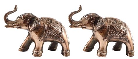 Buy ZULKA Gun Metal Elephant Shaped Idol/Statue for Home Décor ; Pack ...
