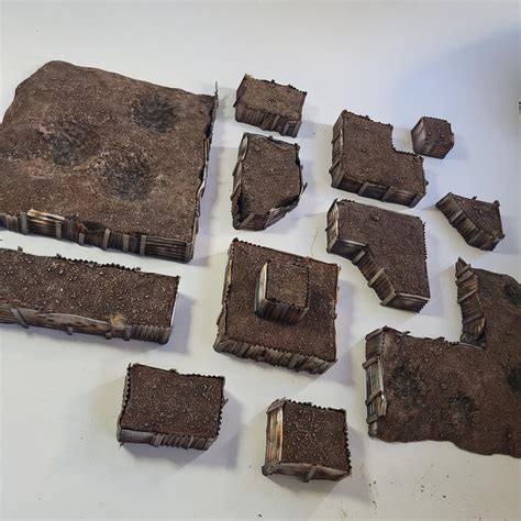 Trench Wargame Terrain, Modular Trench Warfare, Historical Wargame ...