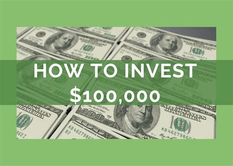 How to invest 100K - 3 ways to make your money do the work