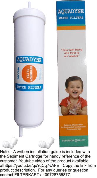 Aquadyne Inline Sediment Filter Quickfit type for Service of Aquagrand ...