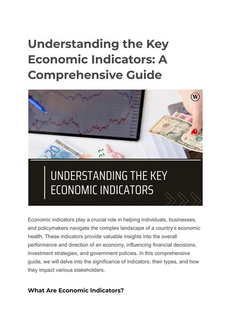 Guide To Economic Indicators Pdf