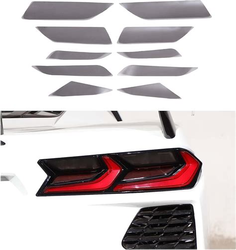 Amazon.com: Car Tail Light Vinyl Overlay Tinted Cover Trim for C8 Corvette Stingray Z51 Z06 2020 ...