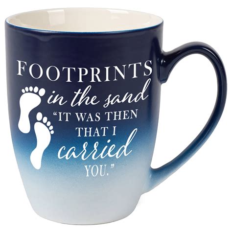 Elanze Designs Footprints In Sand Two Toned Ombre Matte Navy Blue and ...