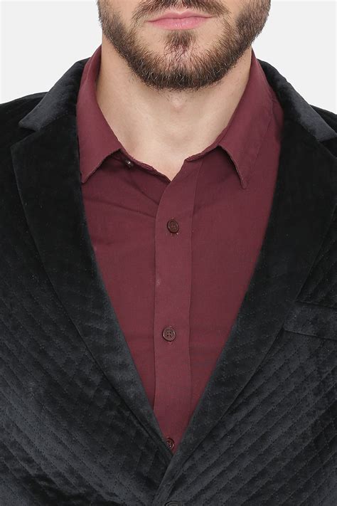 Wintage Men's Bonded Velvet Party/Festive Indian Jodhpuri Grandad ...