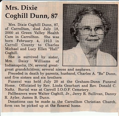 Carroll County Obituaries