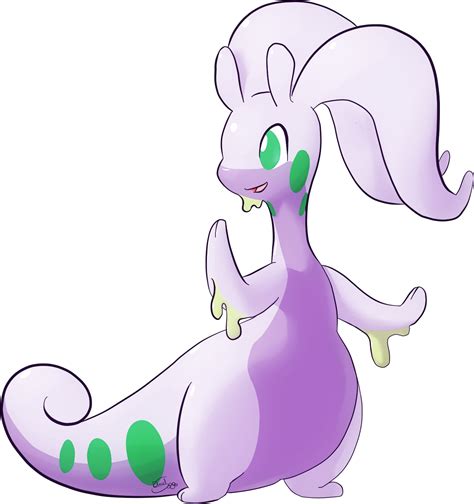 Goodra Pokemon, Dragon Pulse, Evolved Form, Fairy Type, Gentle Nature PNG