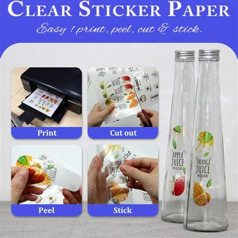 Flipkart.com | Tequiero Clear Transparent Sticker Paper for Inkjet ...