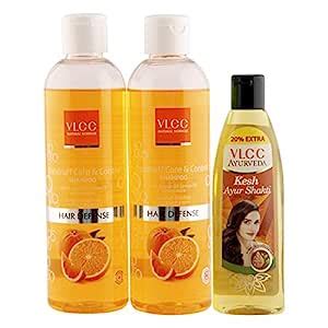 Buy VLCC Dandruff Shampoo (Buy 1 Get 1) and Ayurveda Hair Oil Combo ...