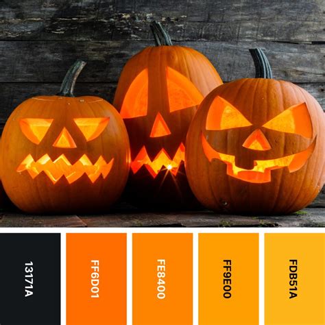 Halloween Color Palette Halloween Color Palette Fall Color Palette