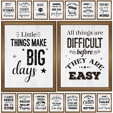 Buy 19 Pieces Industrial Chic Motivational s for Classroom Decorations ...