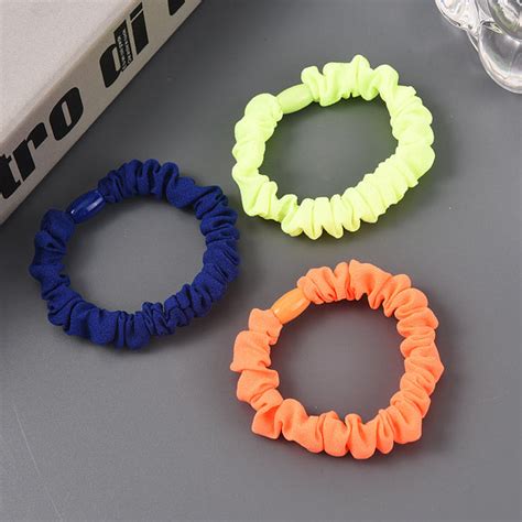 Small fresh fabric small intestine ring hair tie for women, durable sc ...