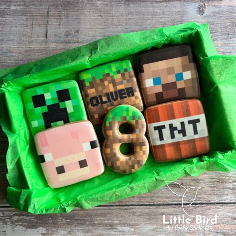 Minecraft Cookies, Minecraft Birthday, Minecraft Birthday Party ...