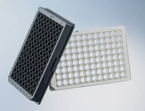 Greiner CELLSTAR 96 well plates black polystyrene wells flat bottom ...