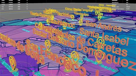 Chihuahua Mexico map region geography political geographic 3D model ...