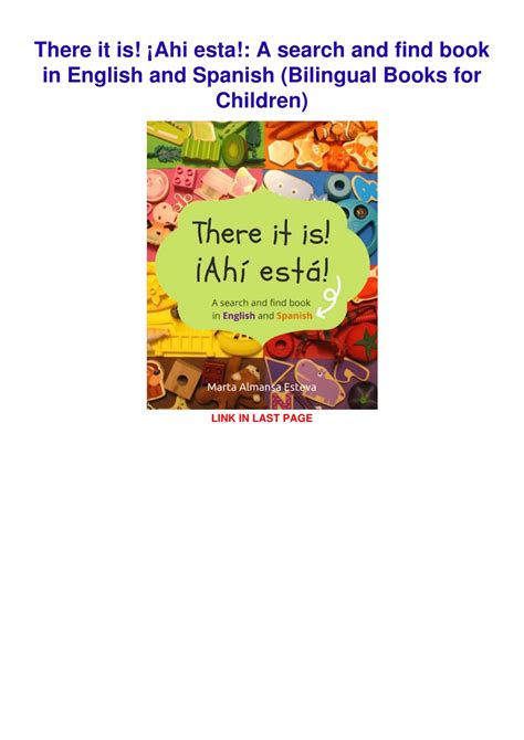 PPT - [PDF] DOWNLOAD There it is! ¡Ahi esta!: A search and find book in ...