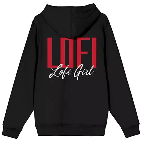 Juniors' LoFi Girl Back Script Graphic Hoodie