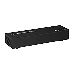Portta 8 Port 1x8 VGA Splitter with 3.5mm Stereo Audio Support ...