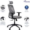 Wakefit Gravita Multi Lock Nylon Base Fabric Office Executive Chair ...