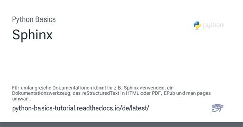 Python Sphinx Tutorial 的图像结果
