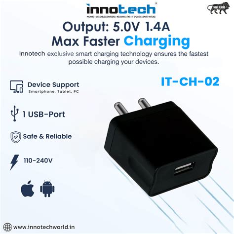 Chargers - Innotech IT-CH-02 USB Charger Manufacturer from New Delhi