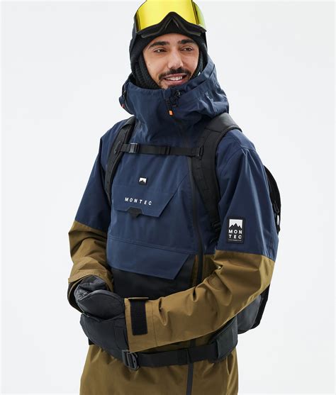Montec Doom Snowboard Jacket Men Dark Blue/Black/Fatigue | Montecwear.com