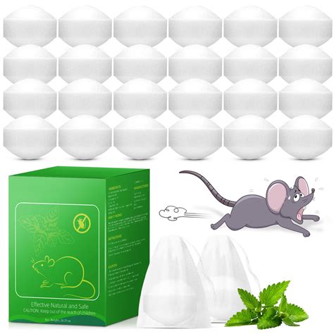 Amazon.com: 24 Pcs Peppermint Mouse Repellent Balls, Rat and Mice Repellent Indoor for House to ...