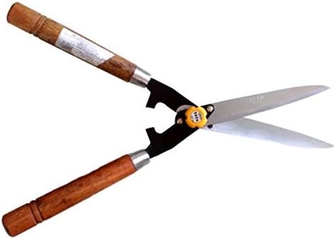 Agrico Tata Garden Tools-Hedge Shear Wooden Handle Lawn Or Grass Cutter ...