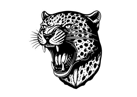 Leopard Clipart Black And White