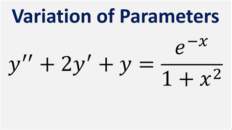 Variation of Parameters Diff.equations 的图像结果