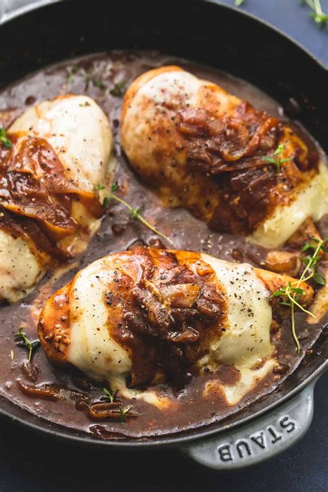 French Onion Chicken - Creme De La Crumb