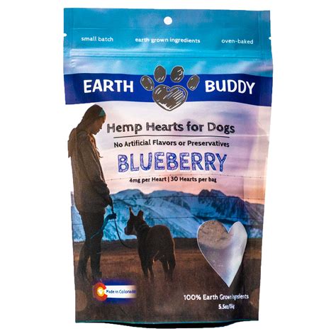 Earth Buddy Blueberry Hemp Hearts 4mg 7oz – Poudre Pet and Feed Supply