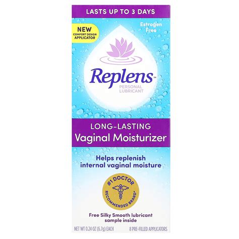 Replens, Personal Lubricant, Long-Lasting Vaginal Moisturizer, 8 Pre ...