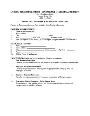 Fillable Online LAREDO FIRE DEPARTMENT - HAZARDOUS MATERIALS Fax Email ...